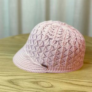 JING Beach Womens Peaked Cap Spring/Summer Hollow Bucket Hats Headband Beret Outdoor