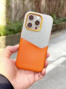 Card Holder MagSafe Leather Case For iPhone 17 Pro Max 16 15 14 Plus 13 12 Pocket Wireless Charging Alloy Hit Color Cover