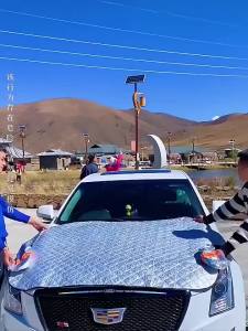 【四季通用】汽车遮阳挡前挡玻璃罩遮光布防晒隔热车衣半罩磁吸通用加厚防晒罩