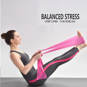 [SG Stock] Yoga Resistance Bands Elastic Yoga Fitness Band Belt Rubber Stretch Resistance Exercise