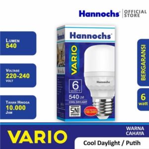 Hannochs Lampu LED Vario 6 Watt Cahaya Putih Garansi Resmi 1 Tahun