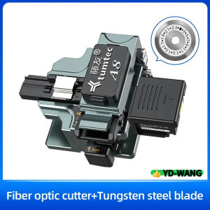 A8 Tumtec  Optical Fiber Cutter High Precision Fiber Cleaver with Scrap Lifes Fiber Optic Cleaver Cutting
