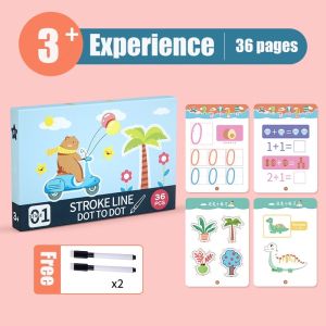 Kids toys for boys Preschool Educational toys drawing tablet for kids Erasable Pen Tracing Workbook