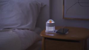 Creative Cartoon Cute10W Mobile Phone Wireless Charging Desk Lamp Charger Night Light Fast Charging 2-in-1 Gift Flash Charging