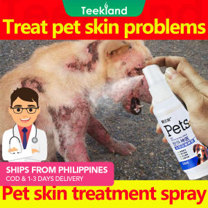 [Doctor recommended] Pet spray for dogs Dog skin disease treatment Dog wound treatment Treat itchy pet skin pet wound healing fungal infection Mange treatment Dog spray for skin allergy Fleas and ticks remover Pet wound spray
