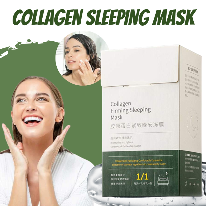 [20PCS/BOX] ORIGINAL Collagen Firming Sleeping Mask Jelly Sleeping Mask Antiaging antiwrinkle