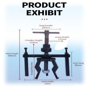 Inner Bearing Puller Carbon Steel 2/3 Jaw Universal Fit Automotive Tool