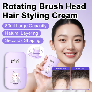 Large volume smooth antifrizz bangs styling cream