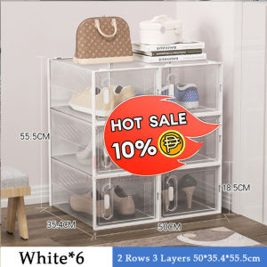 Shoe Box Transparent Shoe Cabinet Shoe Rack PVC Plastic Shoes Storage Organizer shoe storage Home