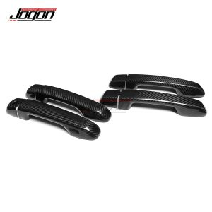 Cornerr For Toyota Land Cruiser Prado 150 J150 2010-2019 8Pcs Carbon Fiber Exterior Car Side Body Door Handle Cover Trim Accessories Q3P9R