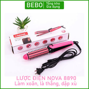 Lược điện nova 8890máy làm xoăn uốn duỗi dập xù tóc