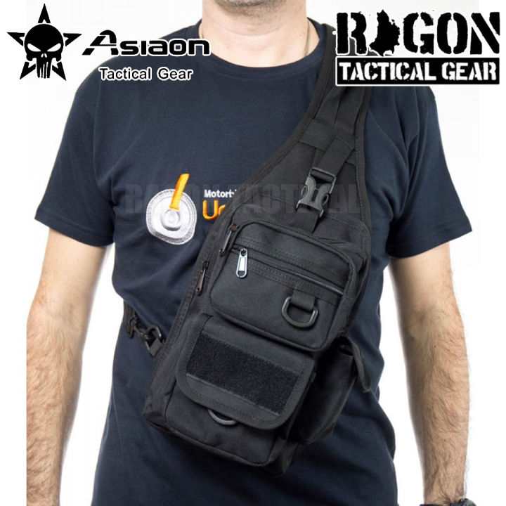 RAGON ASIAON A9005 Tactical Sling Satchel Chest Bag Crossbody Range