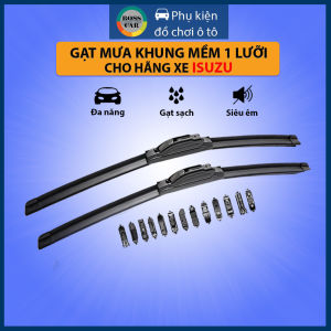 [ISUZU]1 Cặp gạt mưa khung mềm xe ISUZU MU-X D-MAX TROOPER HI-LANDER thanh chổi cần gạt mưa silicon mềm cao cấp  gạt kính xe oto thanh gạt nước mưa