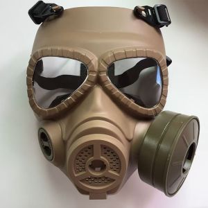 Respirator Tactical Black Gas Mask Military Style Face Protective Mask outdoor
