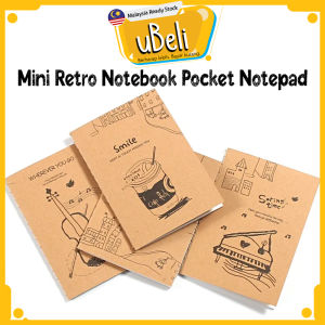 [uBeli] Mini Retro Notebook Kraft Paper Pocket Notepad Mini Journal 迷你记事本 Buku Nota - ST56