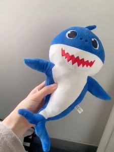 Shark Plush Toy Singing Glowing Cartoon Plush Toy Animal Doll Childrens Birthday New Year Gift