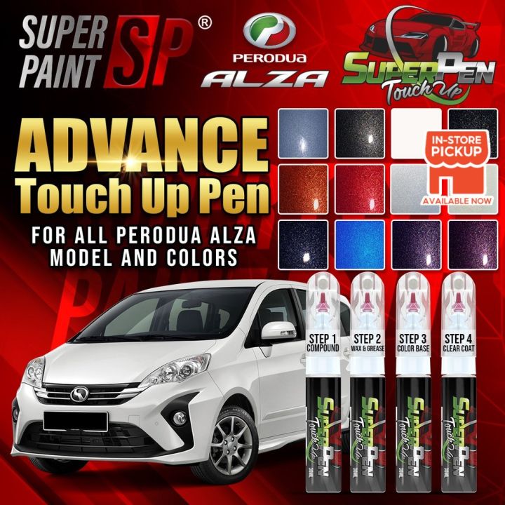 4in1 Touch Up Paint PERODUA ALZA Advance SUPERPEN Original Factory - Main Image