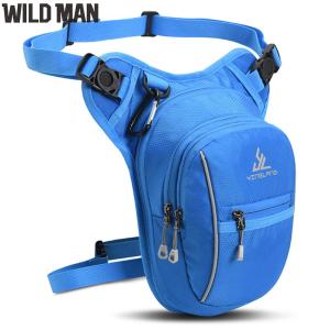 Motorcycle Drop Leg Bag Motorbike Riding Chest Bag Large Capacity with Reflective Strip Multi-pockets for Outdoor Travel