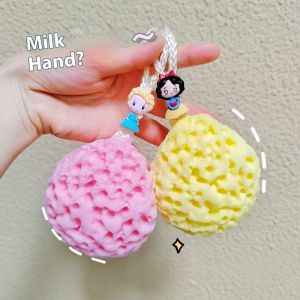 JOYNCLEON ลูกบอลฟองน้ำสำหรับอาบน้ำตัวการ์ตูนสำหรับเด็กลูกบอลที่ขัดผิวอาบน้ำฟองน้ำเนื้อนุ่ม