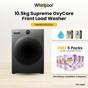 Whirlpool FWMD10502 Supreme OxyCare 10.5kg Front Load Washer with 2 Years Warranty