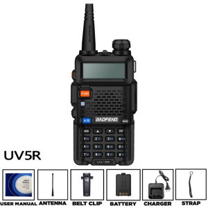 UV-5R UV 5R UV5R  Dual Band Two Way Radio ORIGINAL  UV5R UHF VHF 128 Channel  High Power Range Long 10km Woki Toki