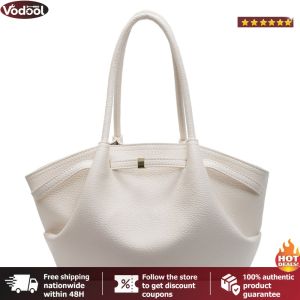 [VTO] Women Girls PU Leather Solid Color Shoulder Bag Vintage Underarm Tote Bag Simple Shoulder Handbag for Daily Commuting Travel