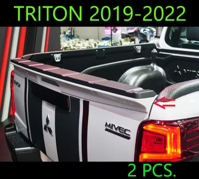 สปอยเลอร์ฝาท้ายกระบะ Spoiler Triton 2019-2022 ไม่เจาะ ติดด้วย 3M พร้อมส่งวันนี้