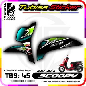 Sticker Striping Scoopy New 2017/2020 - Decal Stiker Variasi Motor Scoopy New. TBS.45