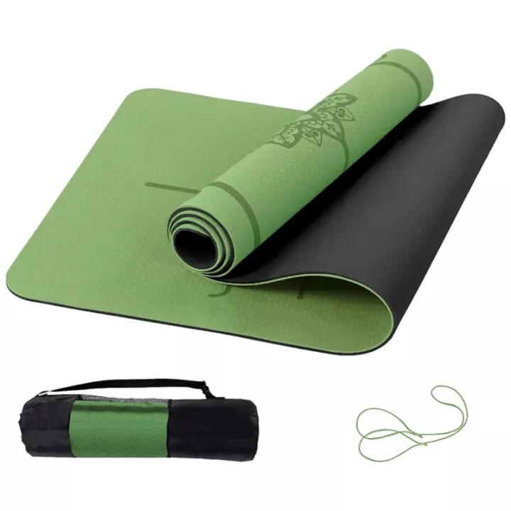 Thảm Tập Yoga Định Tuyến Chính Hãng Grose Chống Trượt Tpe 2 Lớp 8mm