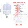 [HCM]Bóng đèn LED 5w ánh sáng vàng hoặc trắng. 