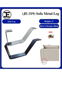 4.0"  High Quality Metal Chrome Sofa Metal Leg Kaki Sofa(JE-319)