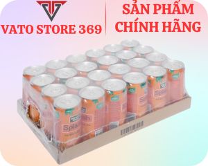 Nước cam có tép SPLASH minute maid lon 320ml