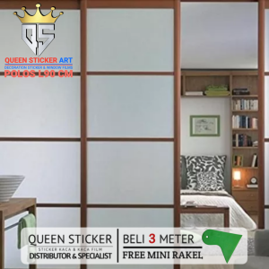 STIKER KACA MOTIF BUNGA L 90 CM