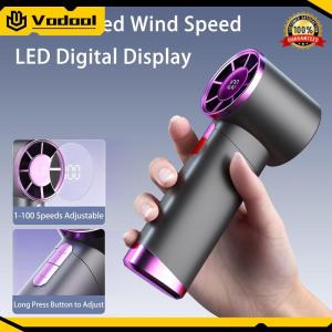 Portable Handheld Turbo Fan Personal Hand Fan 100 Gear Wind Small Pocket Fan USB Rechargeable Desktop Cooling Fan for Home Office