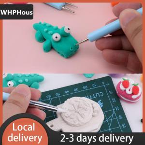 [COD] WHPHous Ship within 24 hours 5Pcs set Silicone Clay Sculpting Tools For Brush Modeling Dotting Nail Art Pottery Clays Tool DIY Carving Ceramics Sculpture