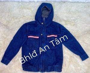 áo jean(vải bò) bảo hộ thợ hàn khoét lỗ dùng quạt vải tốt quần áo jean loại tốt(sản phẩm chưa bao gồm quạt)_A46