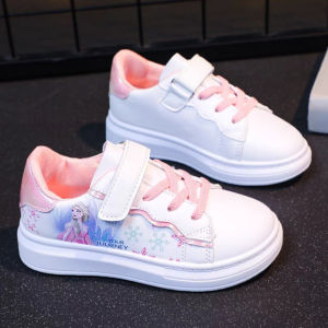 Giày Thể Thao Cho Bé Gái sz 26-37Giày Bata Bé Gái Da Mềm Giày Công Chúa Elsa Hoa Tuyết Quai Dán [ giaydeptreemkieusashop ]