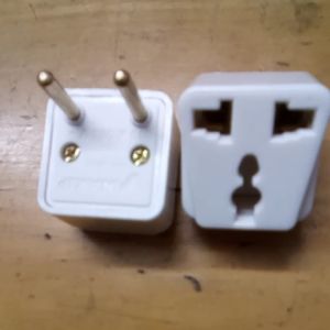Combo 2 phích ổ cắm đa năng 3 chấu ra 2 chấu