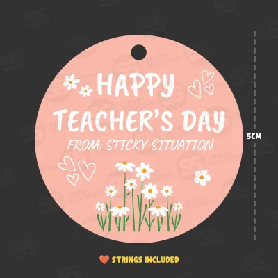 Personalized Teachers Day Gift Tags – Customized for Goodie Bags – Teacher Gift