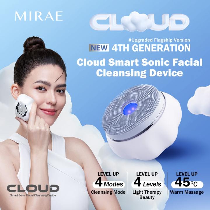 Mirae Cloud Smart Sonic Facial Cleansing Device Plum Beauty Sonic