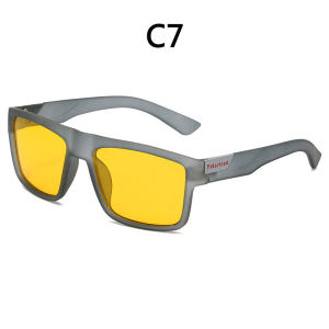 HADS Polarized Night Vision Sunglasses for Men Original Outdoor Sports Riding Shades for Man Square Full-frame Driving UV Protection Glasses