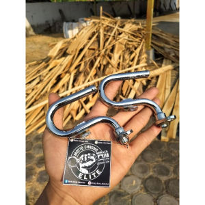 Selang pipa emisi tutup Capil pipa emisi head kop Megapro Primus Original copotan SUDAH CHROME