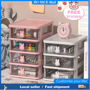 Storage Box Cute Shelf Desk Drawer Desk Small Box Cosmetics Stationery Set Sundries Desk Organizer