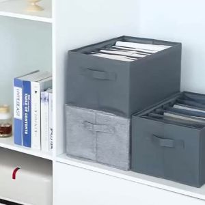Hộp vải đựng quần áo chia ngăn Khung Cứng Living C túi đựng quần áo gọn gàng
