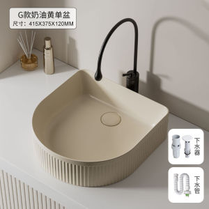 Bathroom Basin Toilet Sink Basin Bathroom Sink Table Wash Basin Bathroom Basin Sink Toilet Basin Cream-style ceramic household single basin rectangular or round small size