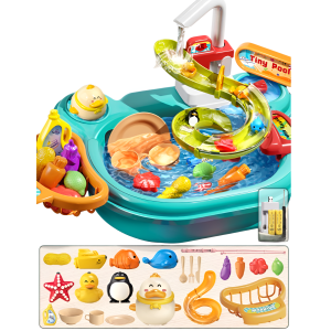 Dishwashing Toys Fishing Toys Kitchen Toys Magnetic Simulated Ingredients Nature Faucet Outlet