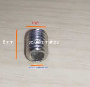 baut rosete handel pintu handle kunci baut m6 kunci L 3 rosette 3mm mm rossete selot