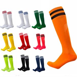 PENGA Children Cotton Spandex Long Tube Striped Compression Stockings Sports Socks Soccer Over Knee Socks Football Long Socks Kids Sock