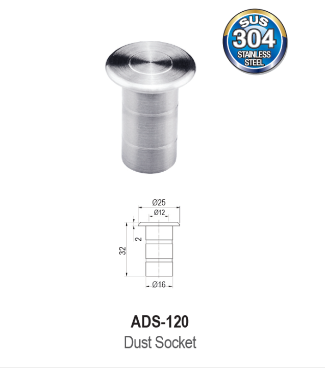 Square Spring Dust Socket Armor ADS-120 12mm S/Steel SUS304 Dust Socket | Lazada