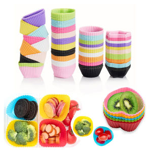 stormtime fE 4 Pcs Silicone Lunch Box Dividers Bento Bundle Lunch Box Dividers For Kids Lunch Accessories